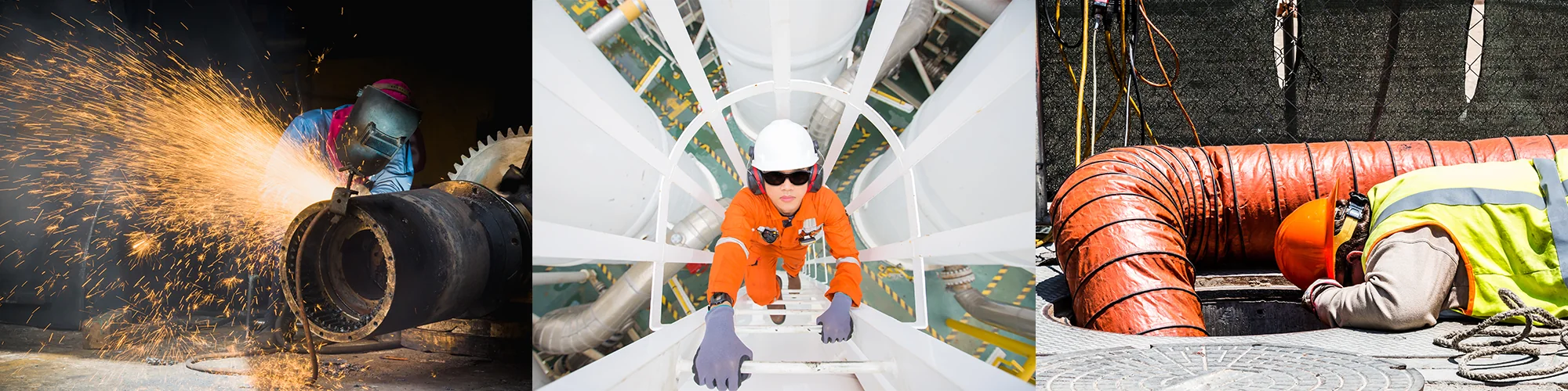Welding, industrial and confined-space safety equipment